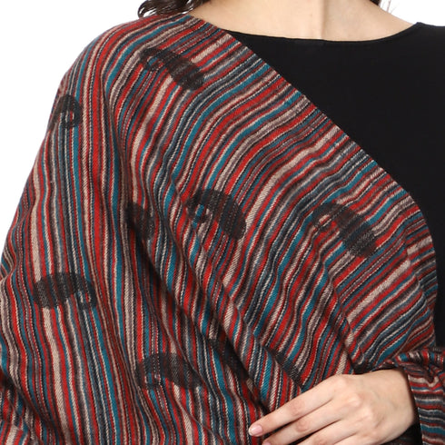 Women's Jamawar Kullu Woven Shawl